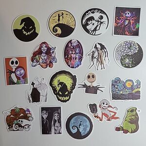 Nightmare Before Christmas Jack Skellington Sticker Decals 18pc Variety Pack NEW